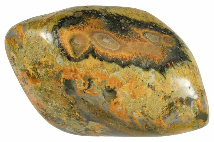 Polished Bumblebee Jasper - Mount Papandayan, Indonesia #247830